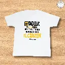 Camiseta Blanca de Algodón "No más dolor"