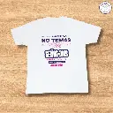 Camiseta Blanca de Algodón "No más inseguridad"
