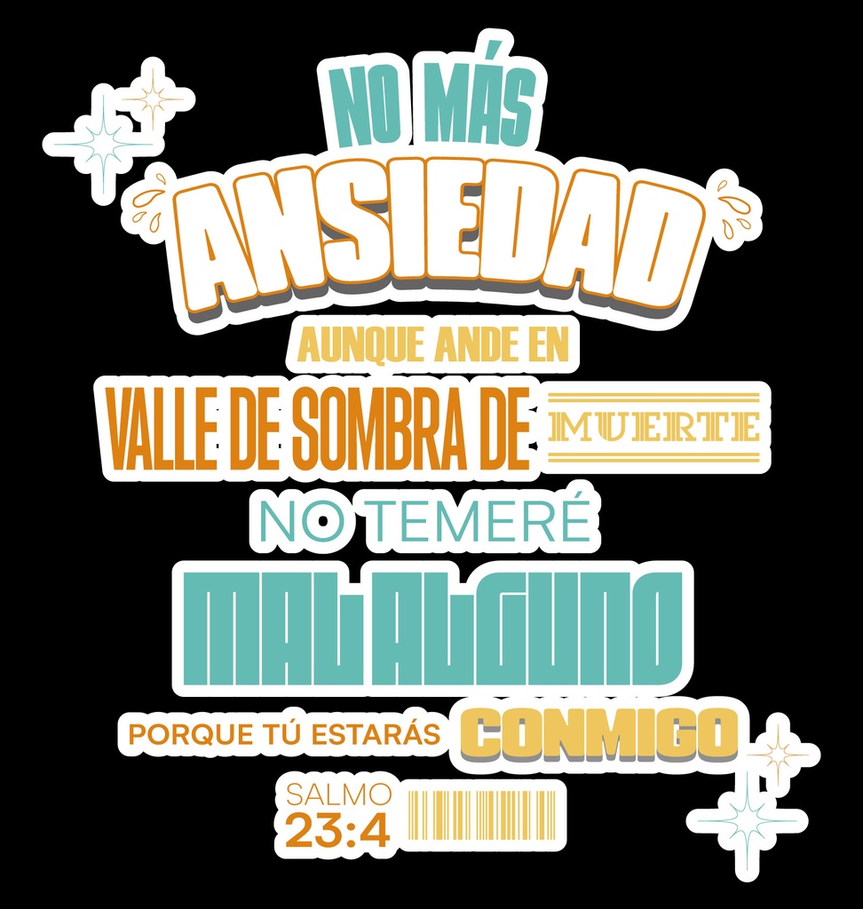 Camiseta de Algodón "No más ansiedad"