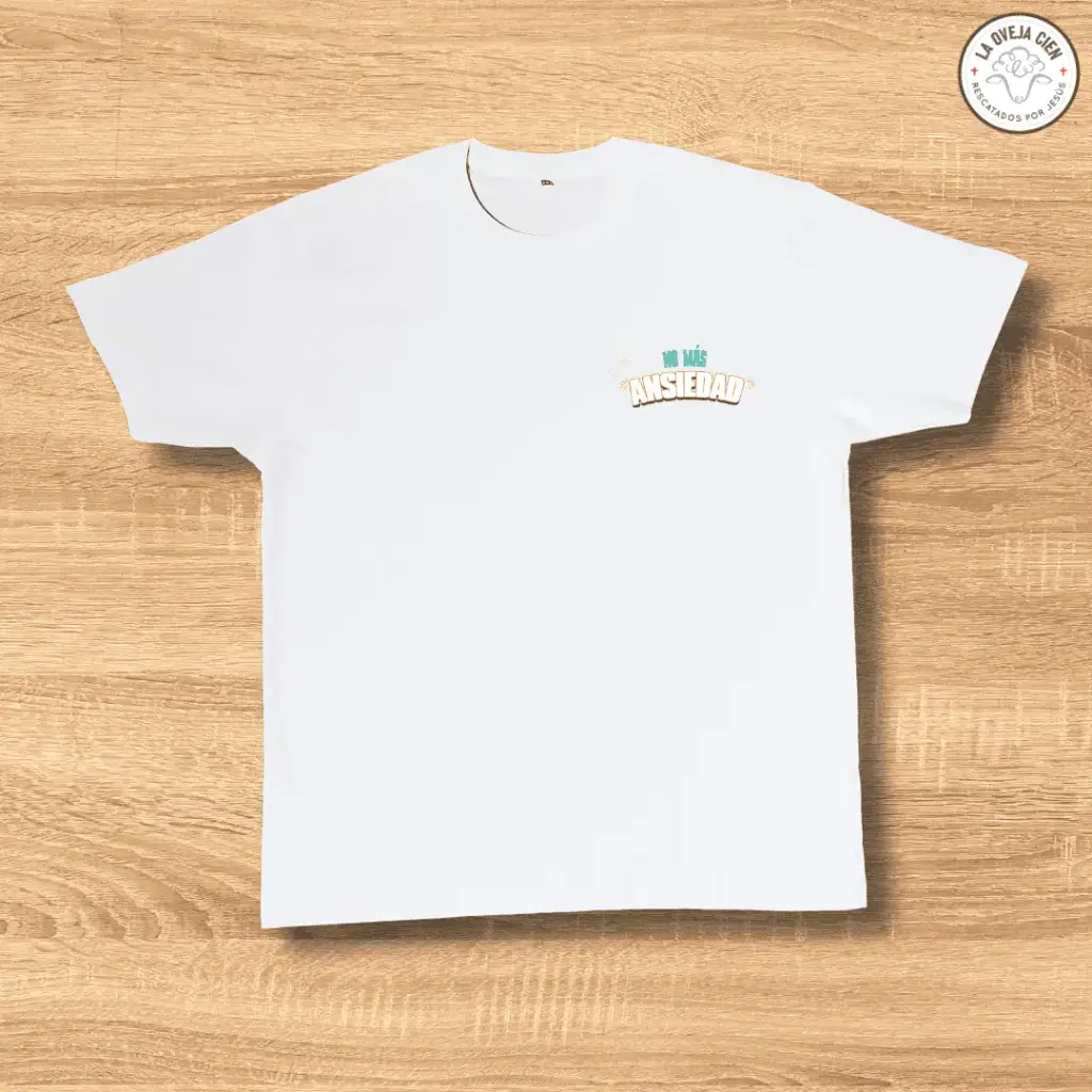 Camiseta de Algodón "No más ansiedad"