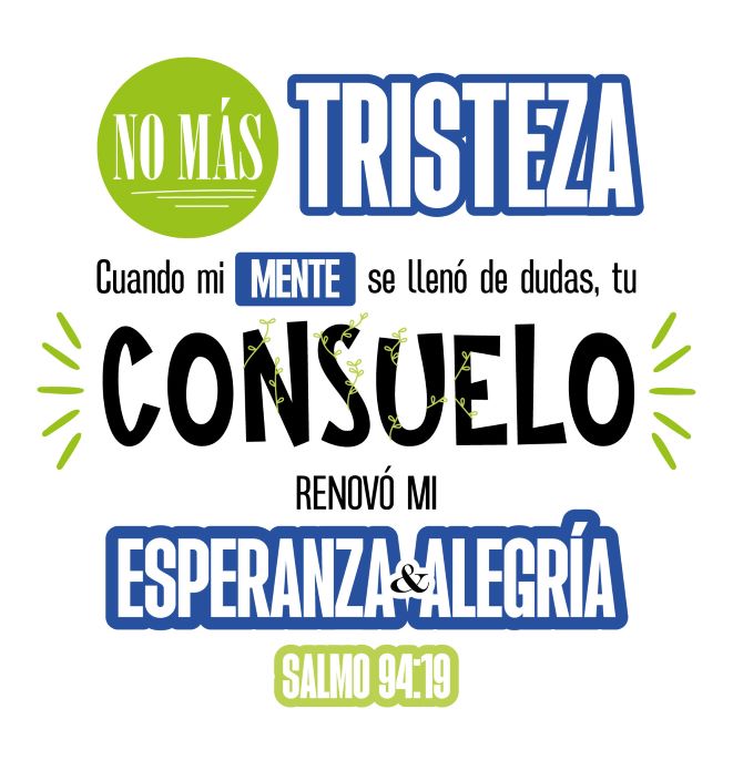 Camiseta Blanca de Algodón "No más tristeza"