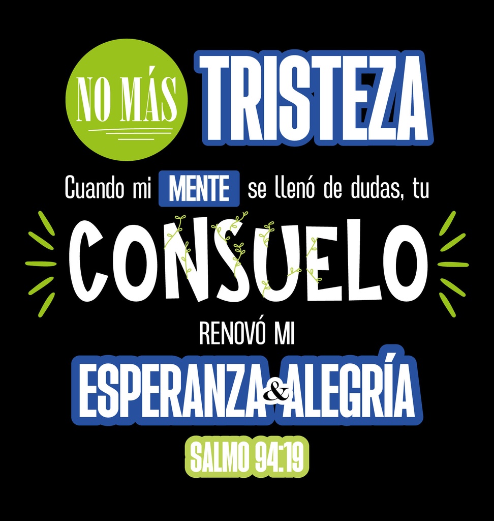 Camiseta de Algodón "No más tristeza"