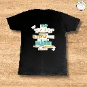 Camiseta Negra de Algodón "No más ansiedad"