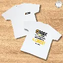 Camiseta Blanca de Algodón "No más dolor"