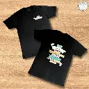 Camiseta Negra de Algodón "No más ansiedad"