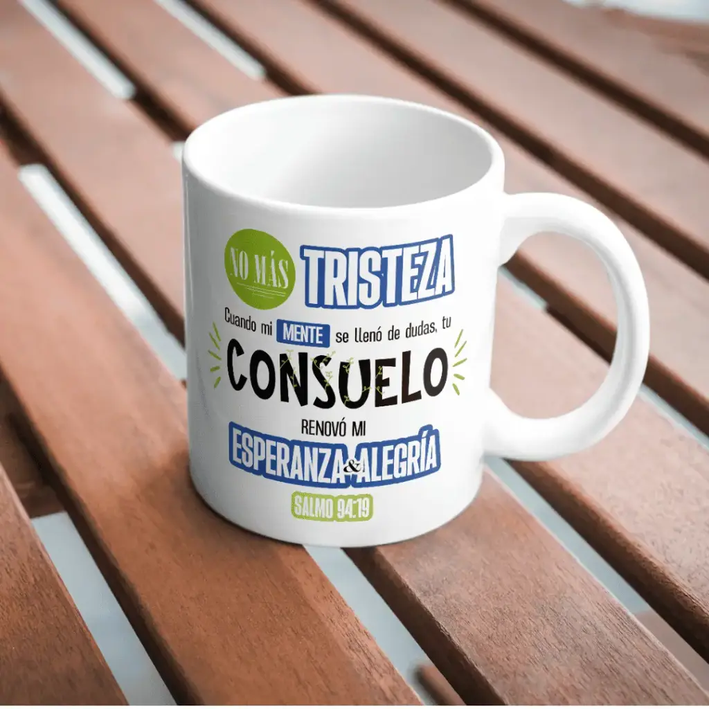 Mug "No más tristeza"