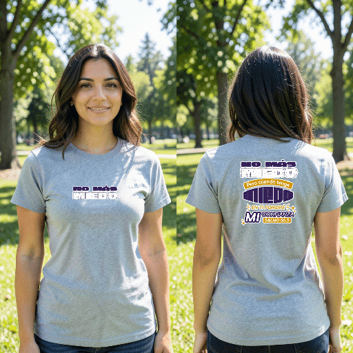 Camiseta de Algodón "No más miedo"