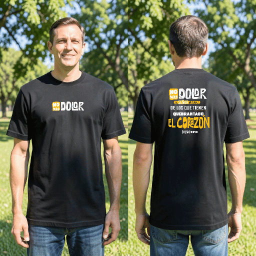 Camiseta de Algodón "No más dolor"